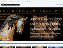 Tablet Screenshot of antiquecarousels.com